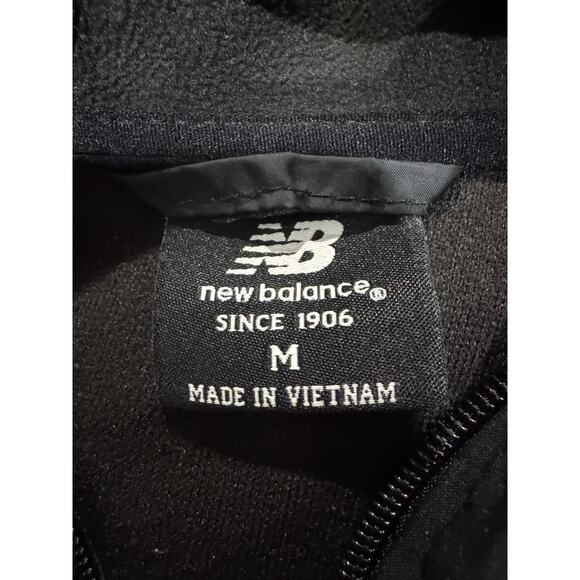 New Balance Hybrid Jacket Womens Medium Black Quilted Fleece Winter Running - Picture 3 of 4